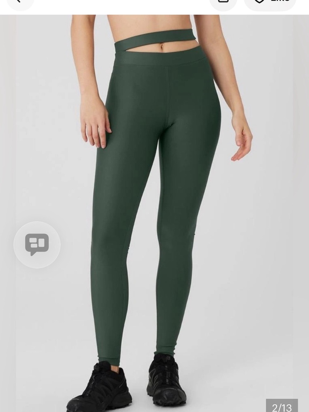 ALO Yoga High-Waist Airlift Leggings — Forest Green